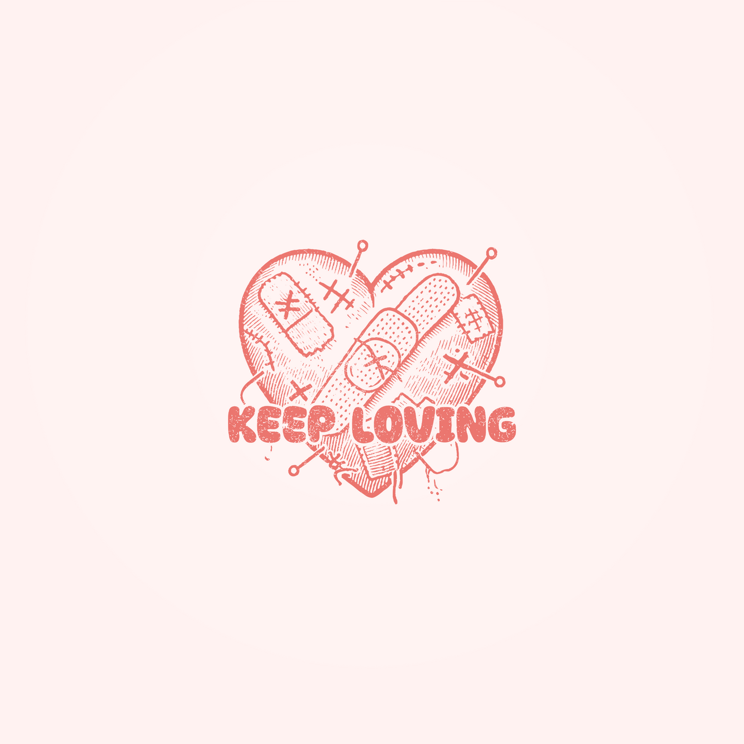 "Keep Loving" - Organic Unisex Shirt mit Rückenprint