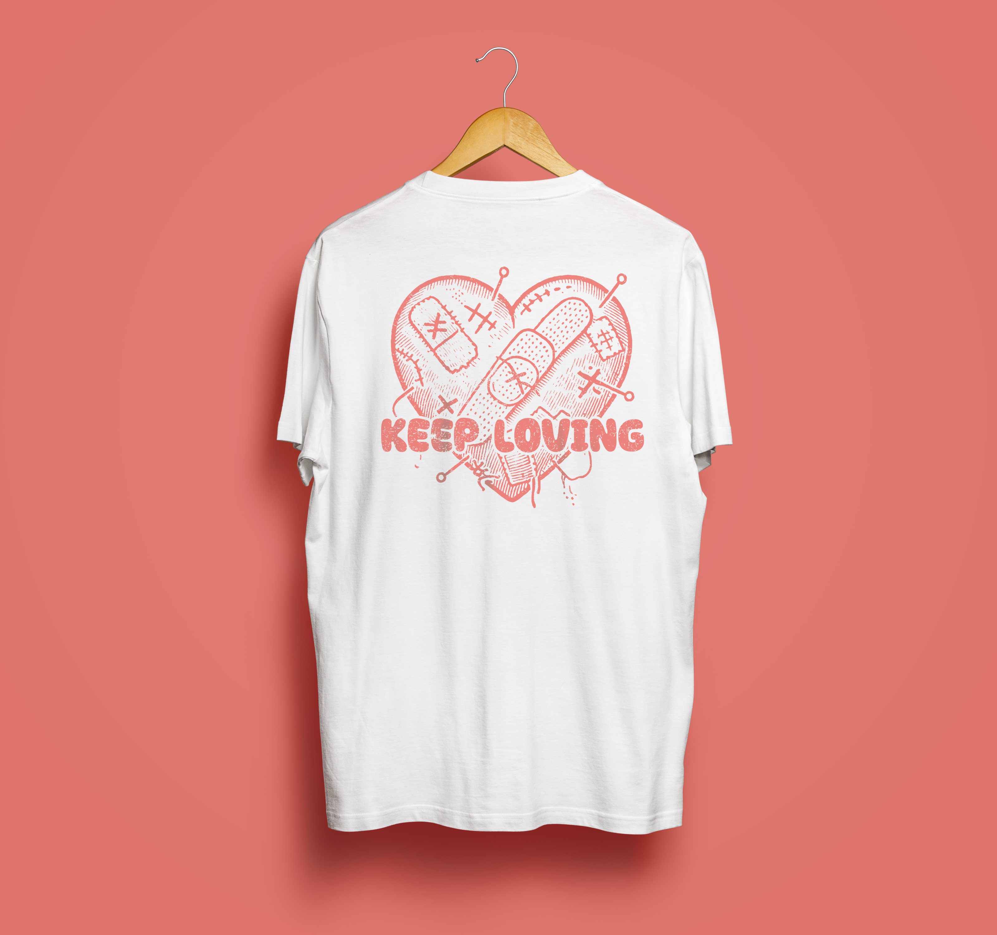 "Keep Loving" - Organic Unisex Shirt with back print