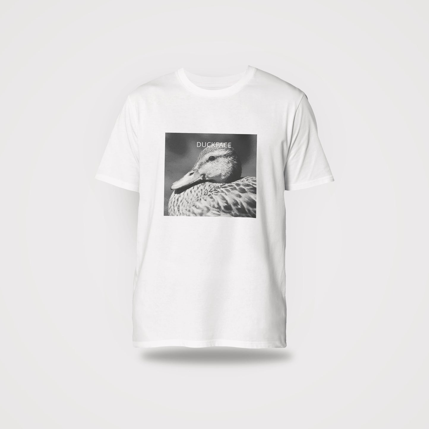 Duckface - Organic unisex shirt with vintage chest print