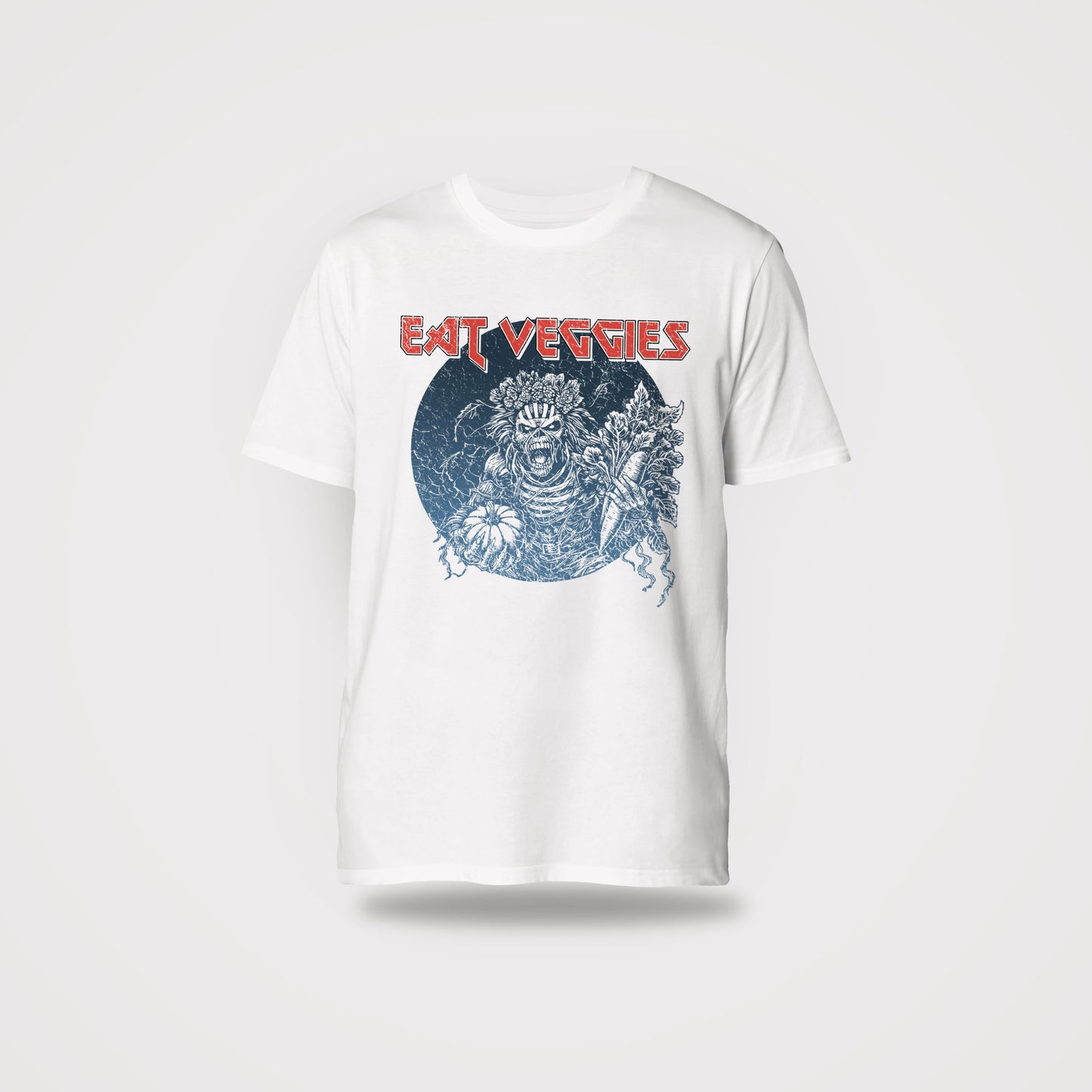 Eat Veggies - Unisex Shirt aus qualitativer Bio-Baumwolle - Frontprint