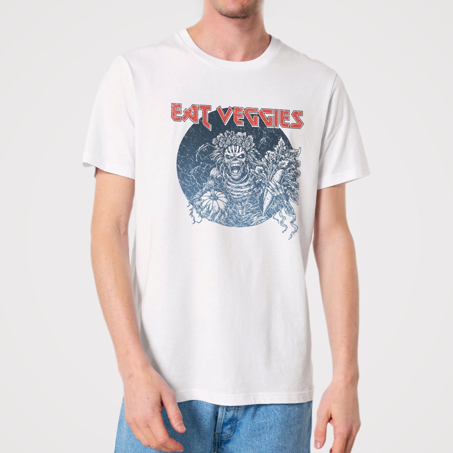 Eat Veggies - Unisex Shirt aus qualitativer Bio-Baumwolle - Frontprint