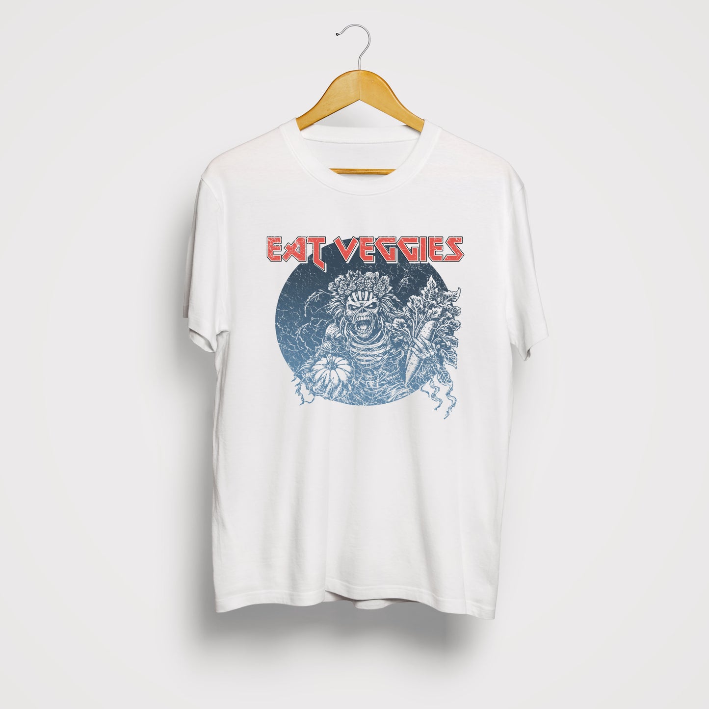 Eat Veggies - Unisex Shirt aus qualitativer Bio-Baumwolle - Frontprint