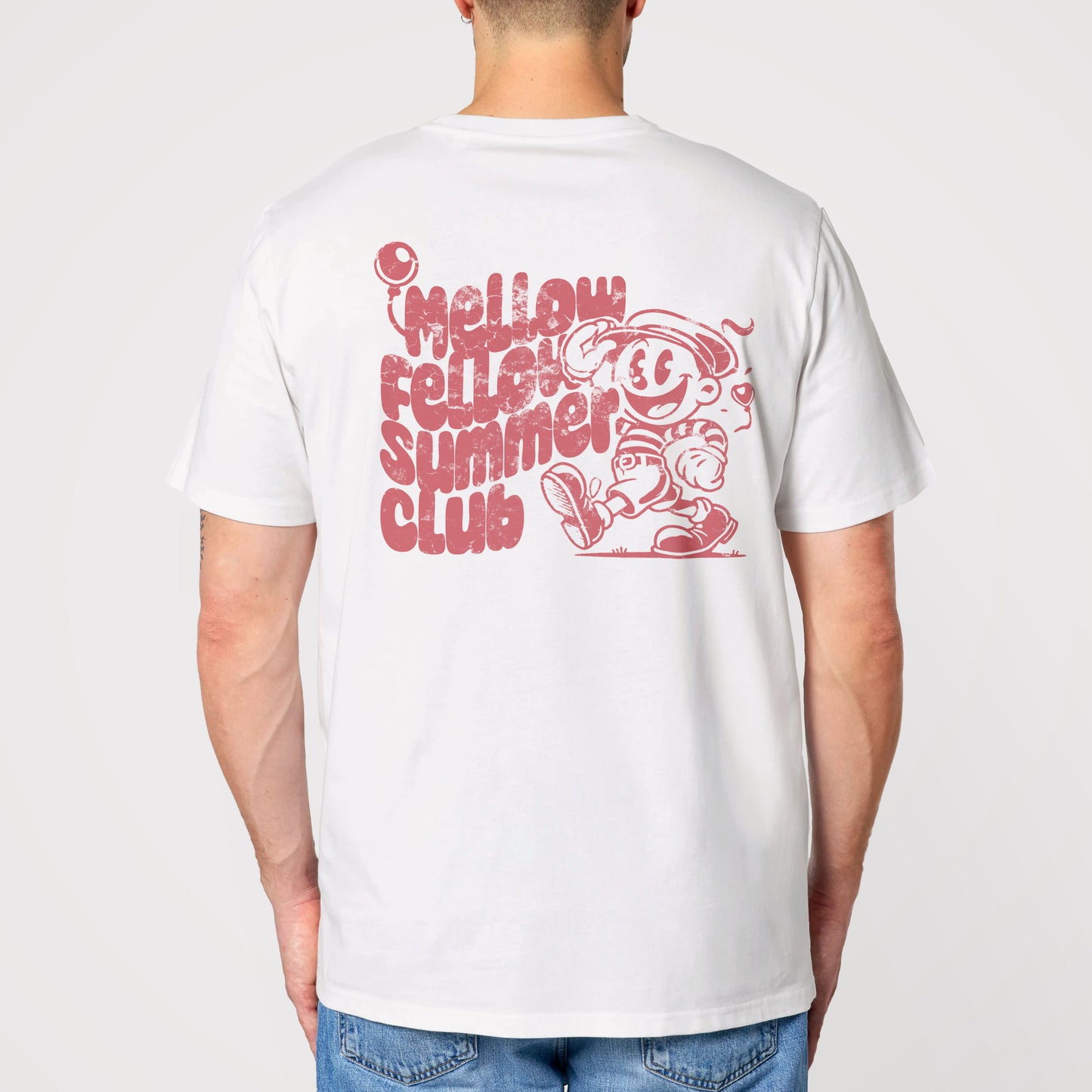Mellow Fellow Summer Club - Organic Unisex Shirt with back print