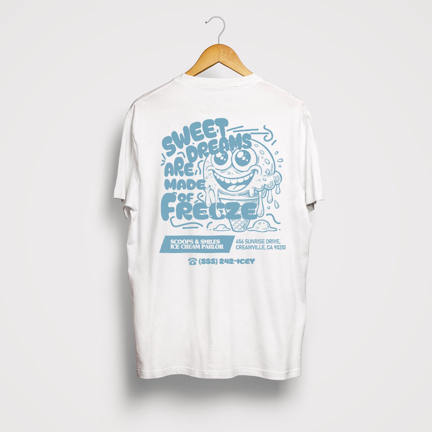 Sweet Dreams Are Made of Freeze - Organic unisex shirt with back print