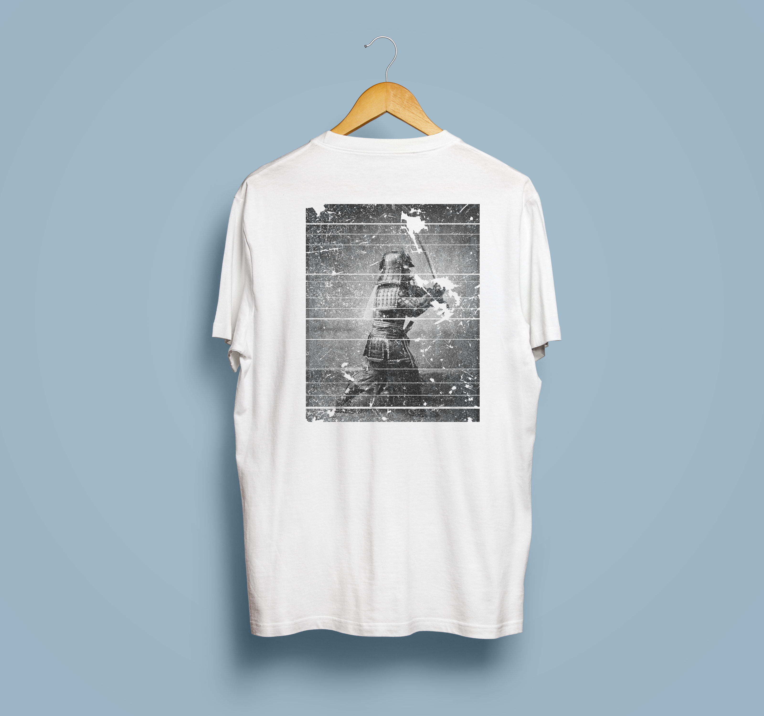 Lost Samurai - maglietta unisex in cotone biologico di alta qualità - stampa sul retro