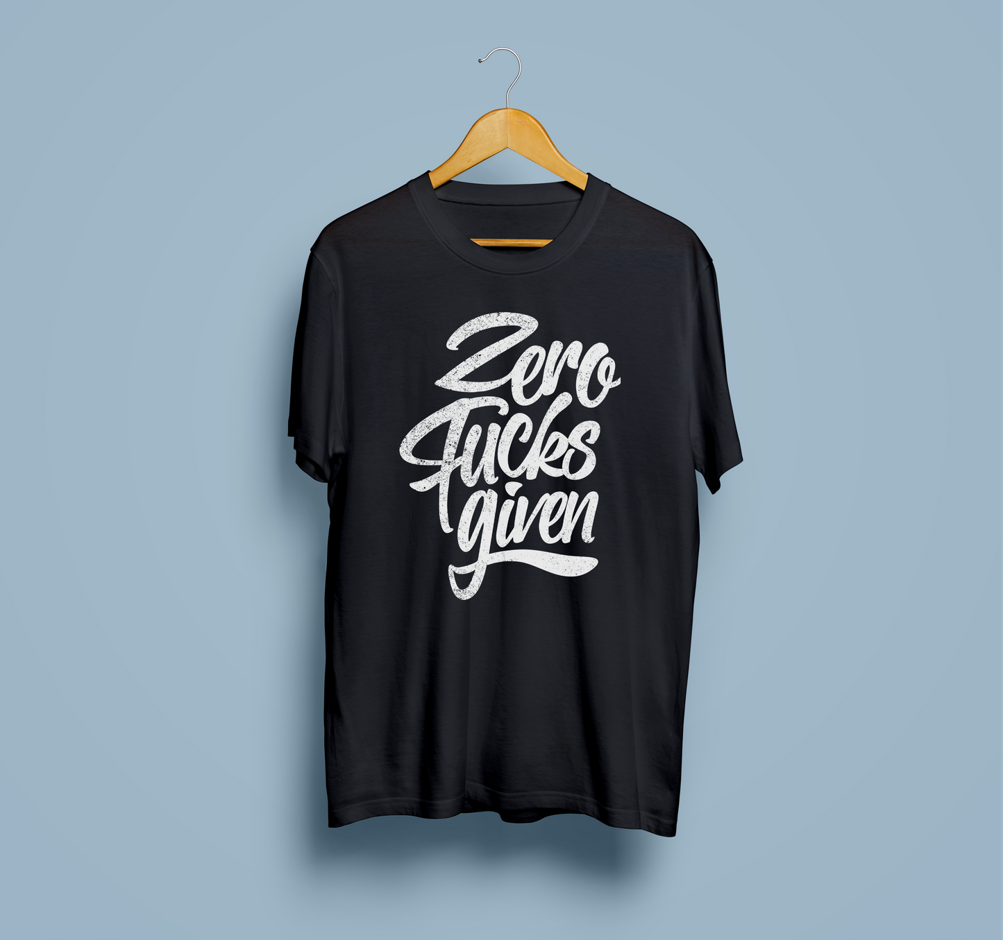 Zero F*cks given - Unisex shirt made of high-quality organic cotton - front print