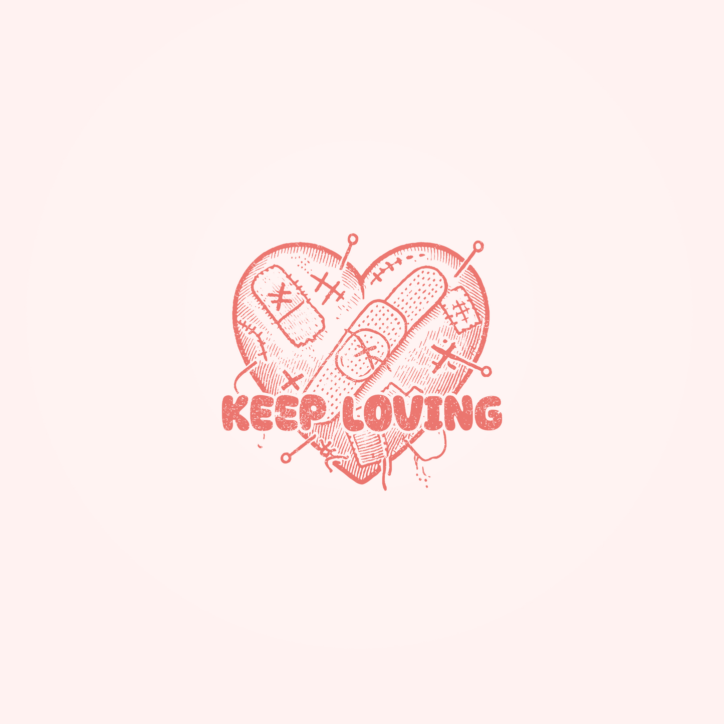 "Keep Loving" - Maglietta unisex organica con stampa sul retro