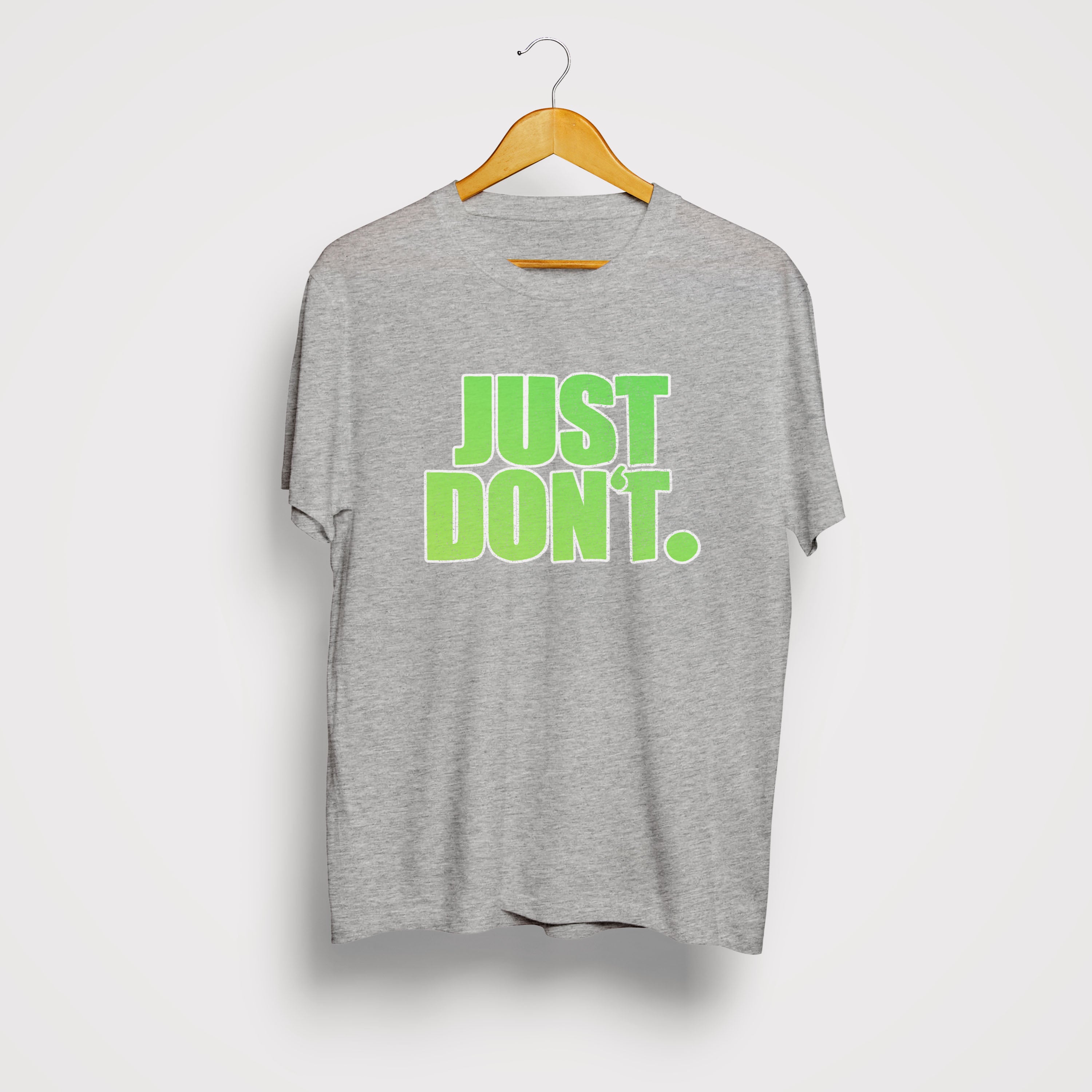 Just Don't - Organic Unisex Shirt mit Vintage Brustprint