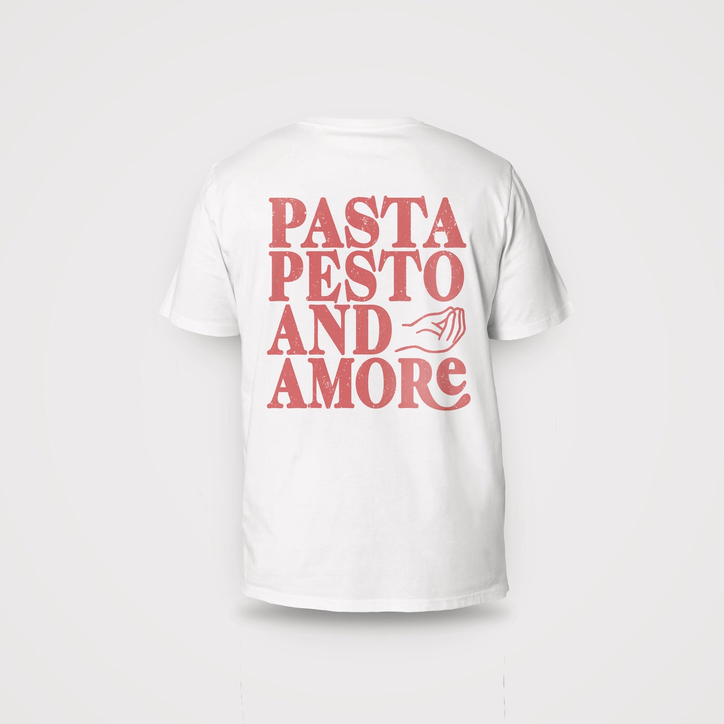 Pasta, Pesto & Amore - Organic Unisex Shirt mit Rückenprint