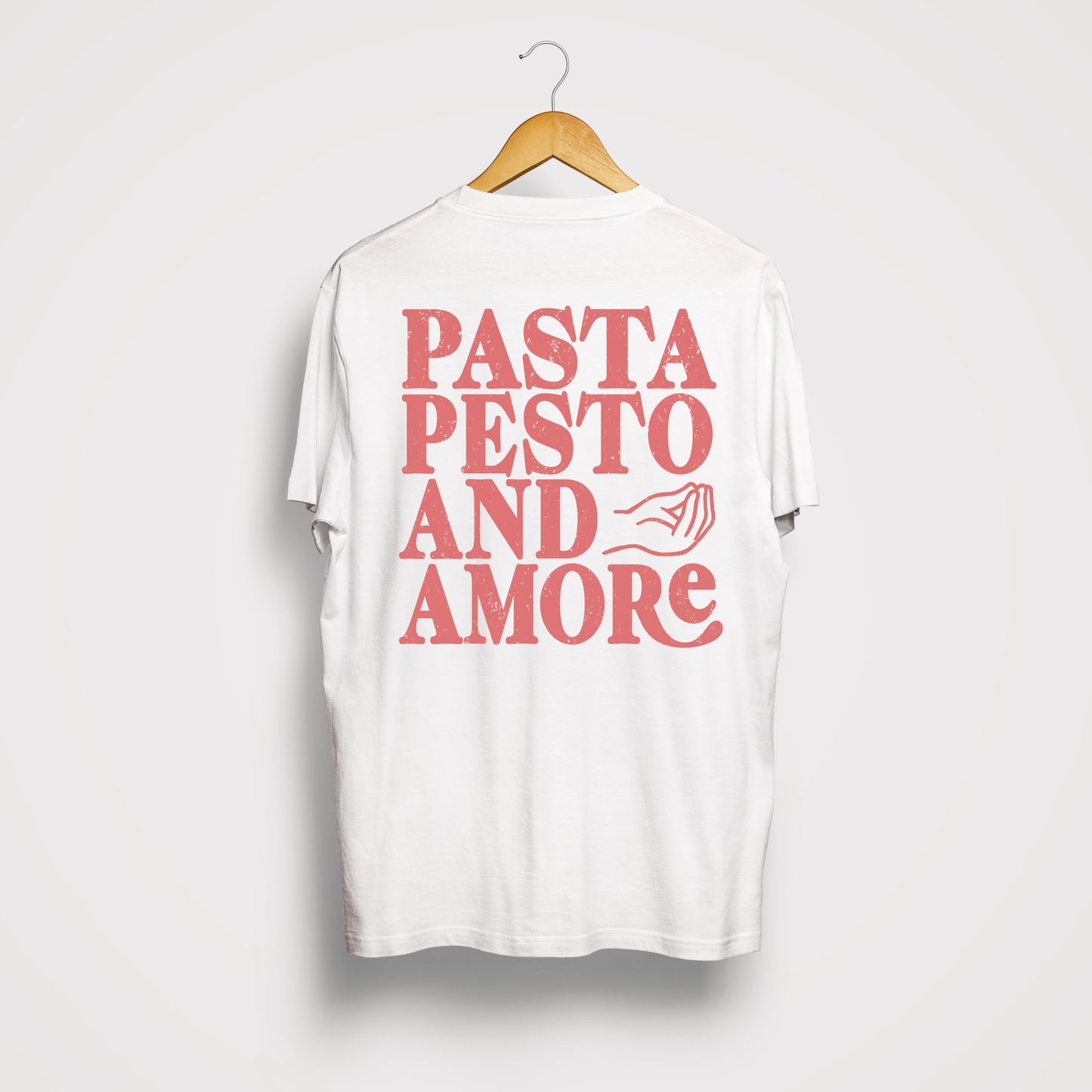 Pasta, Pesto & Amore - Organic Unisex Shirt mit Rückenprint