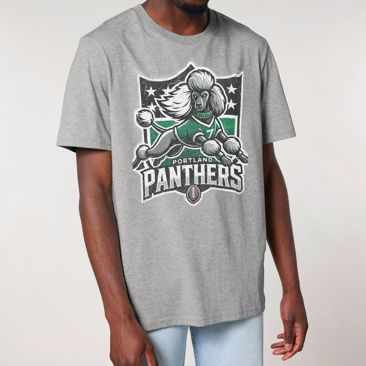 Portland Panthers - Organic Unisex Shirt mit Vintage Brustprint