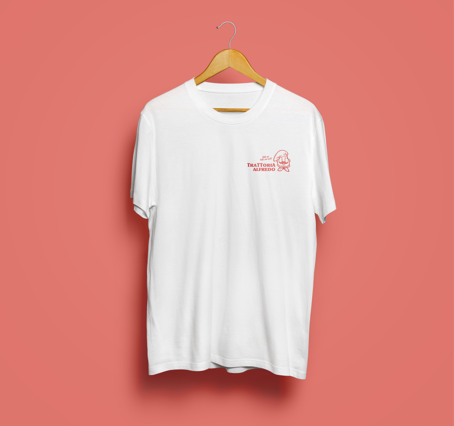 Less Upsetti - More Spaghetti - Unisex Shirt aus qualitativer Bio-Baumwolle - Rücken- & Frontprint