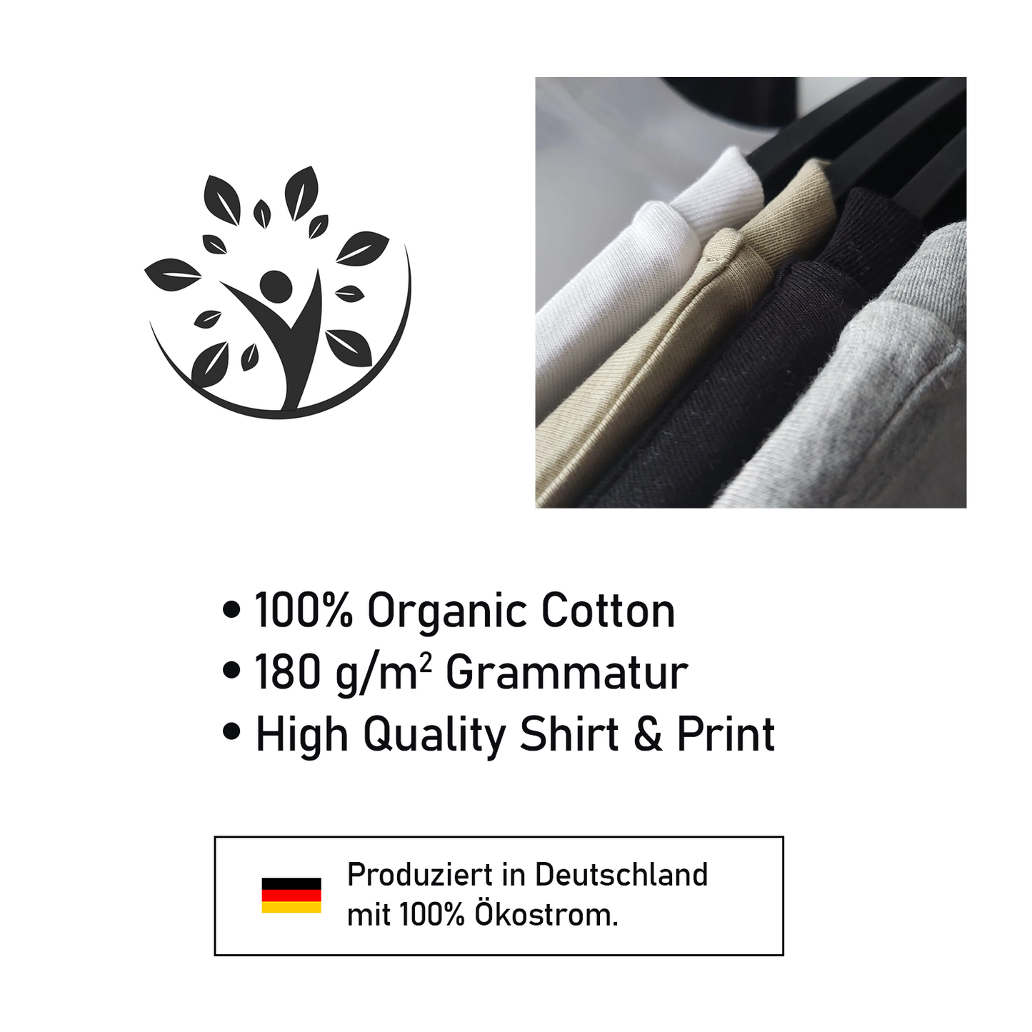 Viva La Pizza - Unisex Shirt aus qualitativer Bio-Baumwolle - Rücken- & Frontprint