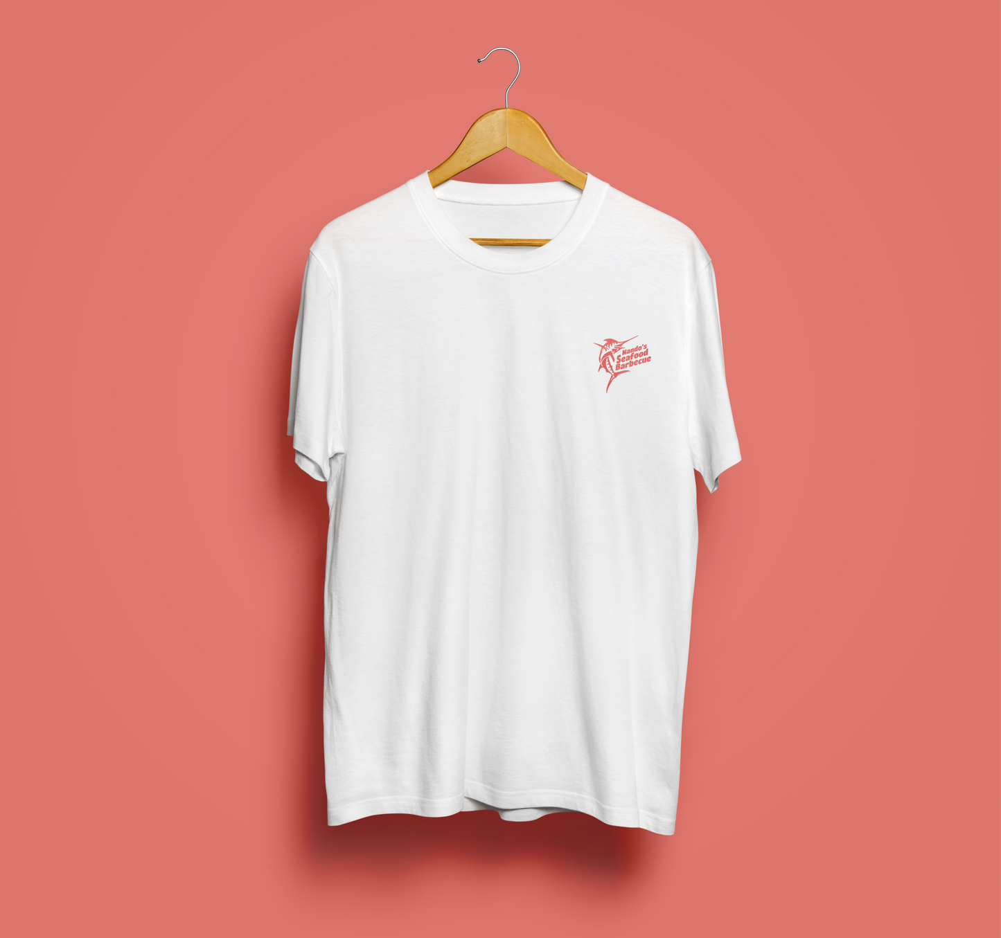 Nando's Seafood Barbecue - Unisex shirt made of high-quality organic cotton - back and front print