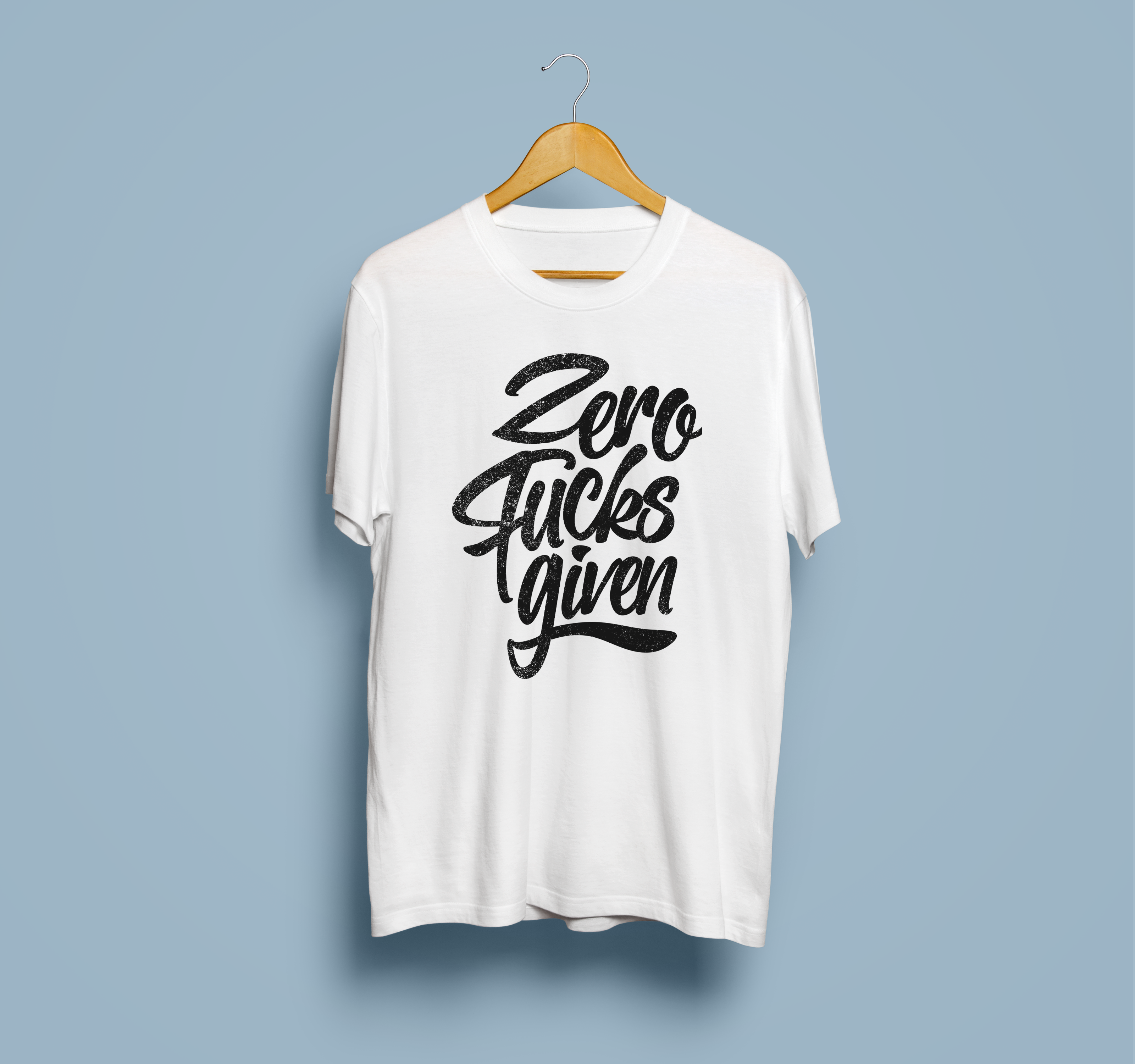 Zero F*cks given - Unisex shirt made of high-quality organic cotton - front print